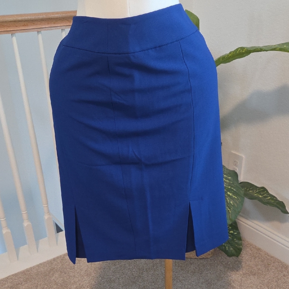 Evan Picone Royal Blue Pencil Skirt